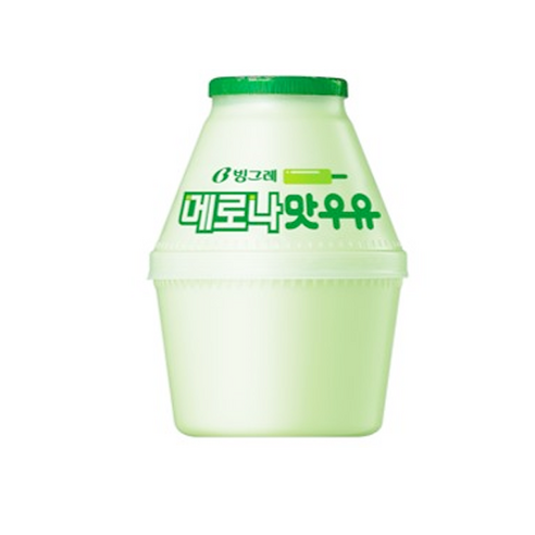 빙그레 단지우유 메로나우유, 240ml, 15개