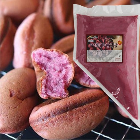 알앤알 자색고구마맛콩빵 반죽 1kg, 1개