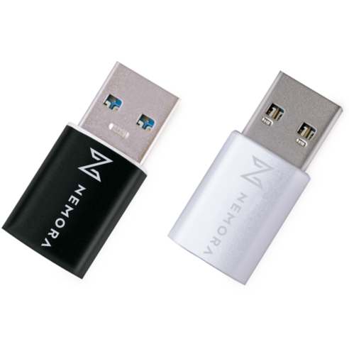 C타입 to USB 3.0 OTG 변환 젠더 어댑터 OTG 충전 데이터 지원 노트북 컴퓨터 PC 차량 연결, 실버+실버