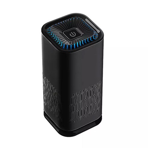 2NLF USB 휴대용 차량용 공기청정기 음이온 공기청정기, 블랙