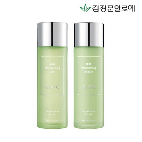 [김정문알로에] 큐어 카밍 토너+카밍 에멀젼, 1세트