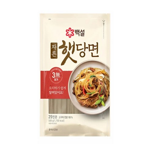 백설 햇당면, 500g, 5개