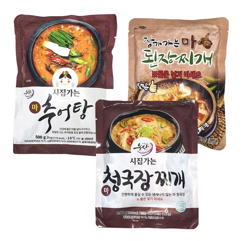 시집가는 농산 장가가는 마 된장찌개, 380g, 3개