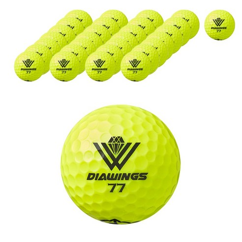 다이아윙스 고반발 비거리 전용 장타 골프공 2피스 42.7mm M5, 옐로우, 1개입, 30개