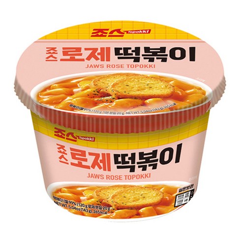 죠스 떡볶이 로제 간편조리 컵떡볶이, 6개, 143g