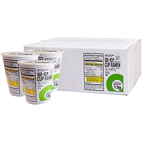 죄책감 없이 즐기는 얼큰함, 순탄 컵라면!