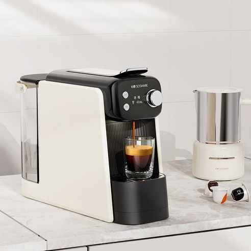 SCISHARE 다기능 캡슐커피머신은 일체형 캡슐커피머신으로, OLED 디스플레이와 컵 받침대를 탈부착할 수 있는 기능을 갖추고 있습니다.