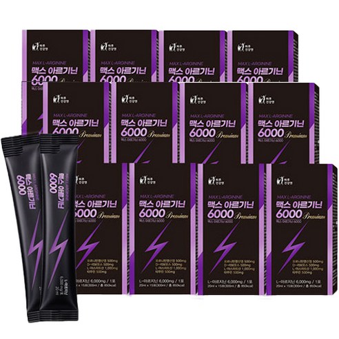 하루건강엔 맥스 아르기닌 6000, 300ml, 12개