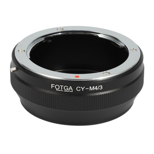 AFBEST Contax/Yashica CY 렌즈용 FOTGA 렌즈 어댑터 링 - E-P1 G1 GF1용 Micro-4/3 M4/3, 검정