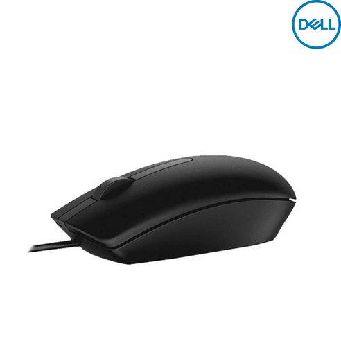 DELL 정품 델 MS116 옵티컬 유선 마우스 USB 정식수업제품, MS116t1, 블랙