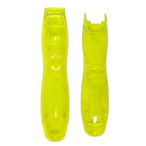 AFBEST 전기 헤어 클리퍼 옐로우 쉘 수정 상부 및 하부 커버 이발 액세서리, 노란색