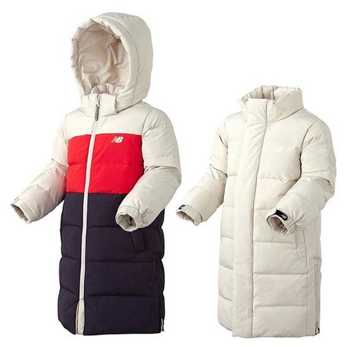 뉴발란스 키즈 패딩 아동 컬러 스위치 리버서블 롱 구스 다운 NK9P94305UIVORY P2211 경량 숏 외투