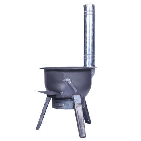 라인테크 캠핑용 화로대 BBQ 접이식 화로 불멍 전원주택 바베큐, 1개, 외경 430mm 높이 480mm (3-4인용)