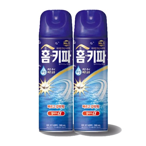 홈키파 엘비이 알파 수성에어졸 살충제, 500ml, 2개