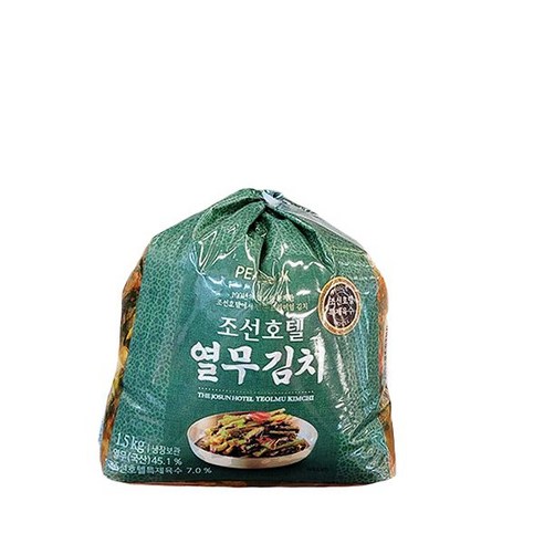 조선호텔 특제육수로 만든 아삭한 열무김치!! 100년 역사의 특급호텔 특제소스!!, 3개, 1.5kg