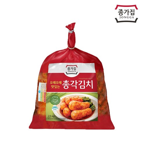 종가집 총각김치 2.5kg+2.5kg/ 갓담은 생김치 발송~, 2개