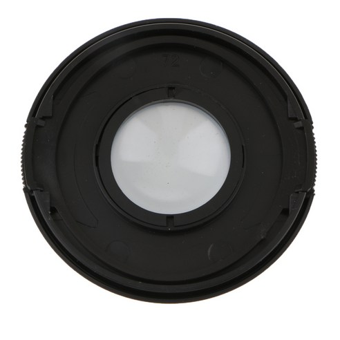 2 In1 72mm 화이트 밸런스 WB DSLR 용 센터 핀치 필터 렌즈 커버 캡, 설명, 블랙, 설명
