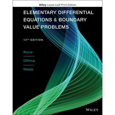 (영문도서) Elementary Differential Equations and Boundary Value Problems Loose Leaf, Wiley, English, 9781119777694