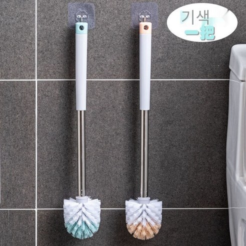 화장실 브러시 청소 유물 브러시 죽은 코너 화장실 화장실 청소 브러시 하드 헤어 다기능, 화장실브러시길쭉한[무작위컬러]1팩