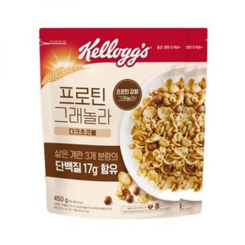 프로틴그래놀라 다크초코 450g 2개