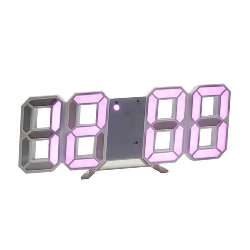 디지털 전자 시계 LED 테이블 시계 밝기 조절 알람 시계 패션 벽걸이 시계 USB 벽 시계 D, 하나, 보여진 바와 같이