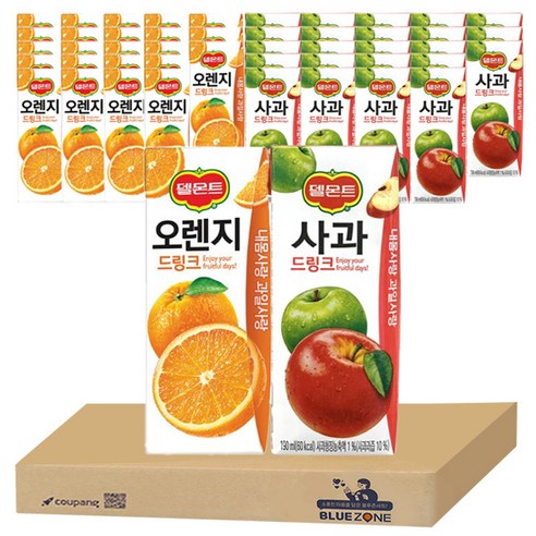 델몬트 B세트(오렌지23입+사과23입), 190ml 델몬트1.5포도쥬스