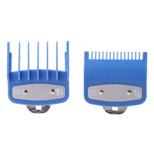 금속 클립과 가이드 빗 헤어 클리퍼 제한 빗 절단 WAHL 전문가를위한 2PCS, 보여진 바와 같이, 하나