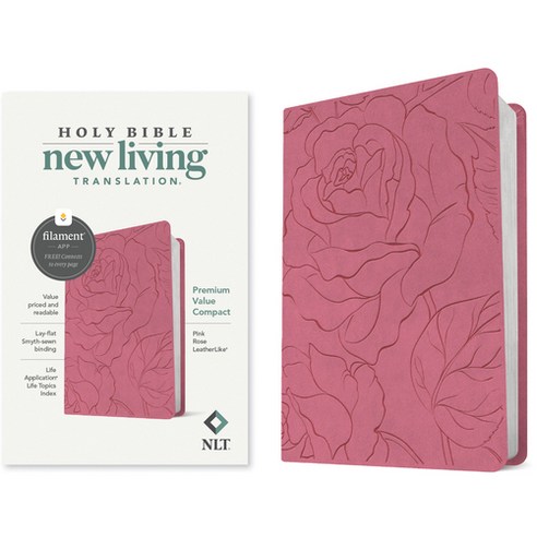 (영문도서) NLT Value Compact Bible Filament Enabled Edition (Leatherlike Pink Rose) Imitation Leather, Tyndale House Publishers, English, 9781496479280