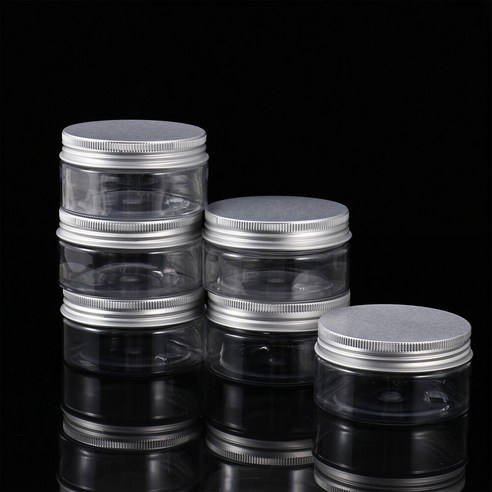 12X 플라스틱 항아리 알루미늄 뚜껑 Cosmetic_Conta<Wbr/>Iners 여행을위한, 12Pcs 120Ml