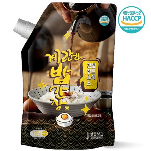 아이엠소스 계란간장소스 밥간장, 500g, 4개