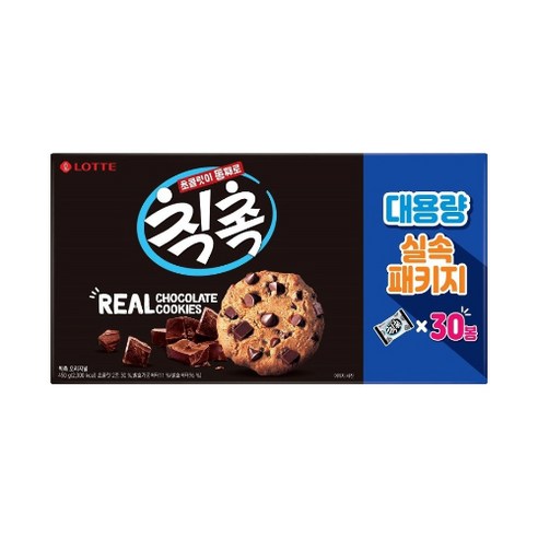 롯데 칙촉 초콜릿쿠키 실속패키지, 450g, 1개