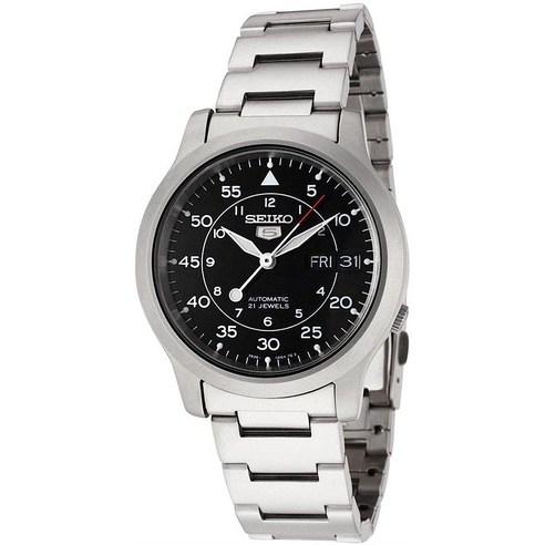 세이코 임포트 SEIKO import 손목시계 SNK809K1 블랙 메탈 벨트 남성