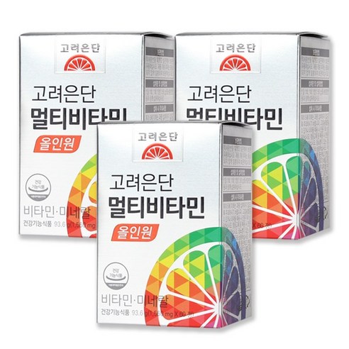 [최신상품] 고려은단 멀티비타민 올인원 1 60정 3개 리뷰후기