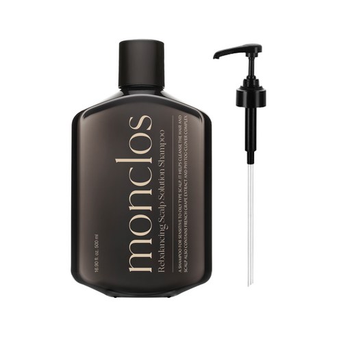 몽클로스 리밸런싱 스칼프 솔루션 샴푸 펌프포함, 500ml, 1개