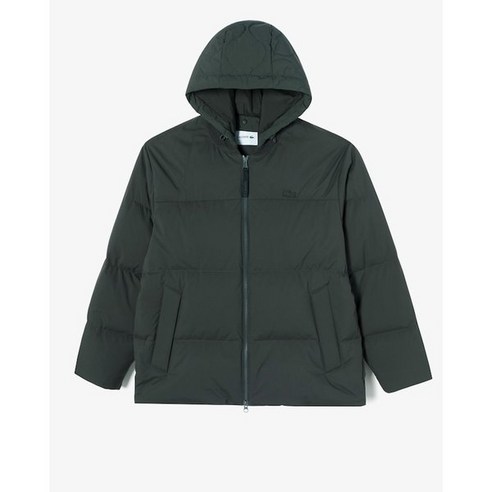 [국내매장판] 라코스테 공식브랜드관 (남성) 스타디움넥 후드 다운 BH601E-54N L7A(다크카키)