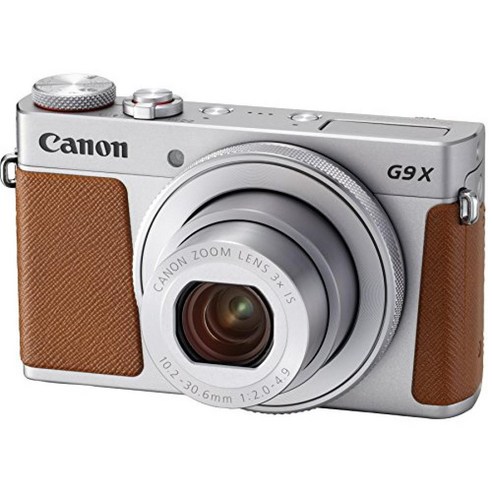 Canon 소형 디지털 카메라 PowerShot G9 X Mark II Silver 1.0 유형 센서/F2.0 렌즈/광학 3 배 줌 PSG9XMarkIISL, 상품명참조