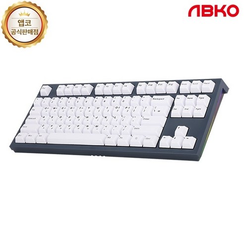 ABKO 유선 기계식 미니키보드 K660M TKL 이색사출 PBT 넌클릭 갈축 딥샌드 USB, 넌클릭 갈축 [딥샌드/USB], 텐키리스