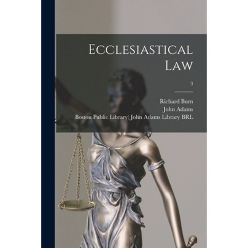 (영문도서) Ecclesiastical Law; 3 Paperback, Legare Street Press, English, 9781015038004