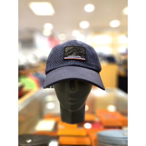 루이까스텔 남성용 볼캡 모자 3MRCP921 2001루이 봄가을 사각와펜 장식 60 사이즈 B(블랙) 루이까스텔모자