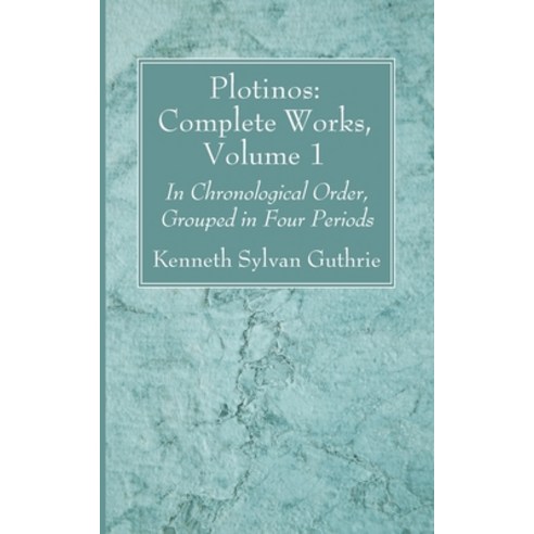 (영문도서) Plotinos: Complete Works Volume 1 Paperback, Wipf & Stock Publishers, English, 9781666733914