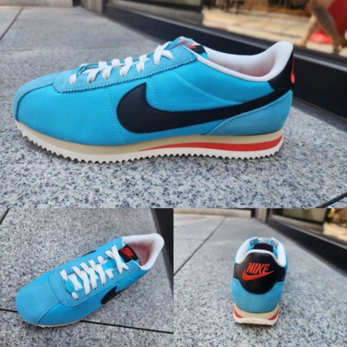 [국내매장] 나이키 NIKE 코르테즈 텍스타일 발틱 블루 블랙 레드 HF0263-401