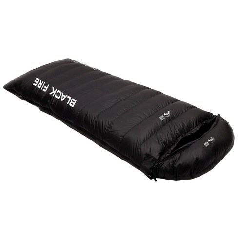 구스 다운 침낭 800g, 1개, 블랙