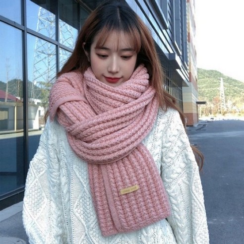 온바그 니트 목도리: 겨울의 필수 아이템 뜨개질목도리
