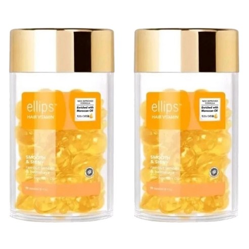 엘립스 헤어에센스 비타민 오일 스무스 앤 샤이니 위드 알로에베라, 2개, 50ml