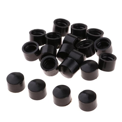 20 팩 스케이트 보드 컵 12mm 13mm 부속은 대부분의 트럭 검정을 적합합니다, 블랙, 설명 설명
