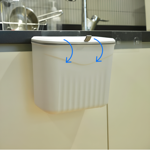 스페셜라이프 주방 휴지통 음식물 쓰레기통 걸이, 화이트