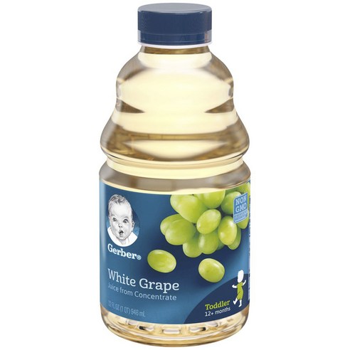 거버 어린이 과일야채주스 946ml, 6개, 백포도(White Grape)