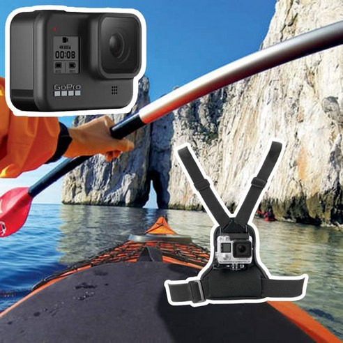 기타 GOPRO HERO 9 가슴 스트랩 체스트 하네스 마운트 고프로9 고프로8 고프로7 GOPRO9 블랙 호환 악세서리, 상세페이지 참조, 상세페이지 참조