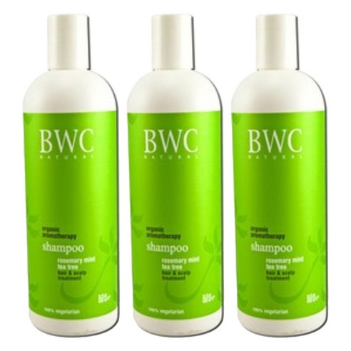 BWC 로즈마리 민트 티트리 샴푸, 59ml, 3개