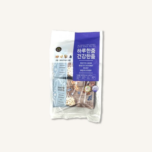 담과연 하루한줌 건강한줌 넛츠앤블루베리 (20g x 10포입), 1개 - 혼합견과/믹스넛 | 쿠팡